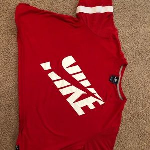 Red bike crop top
